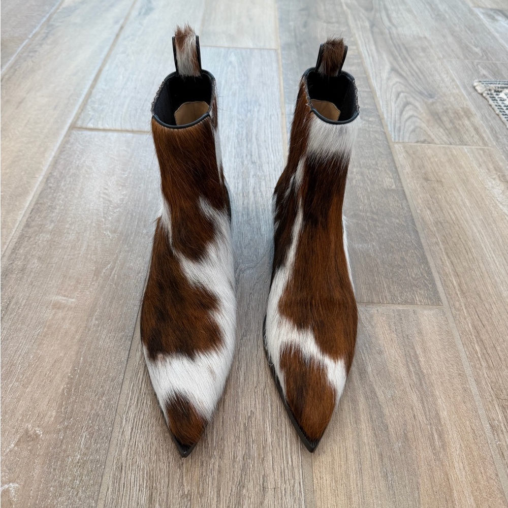 Christian Louboutin Cowhide Ankle Boots